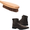 Щетка щетки кожаного ботинка деревянная очищая с сизалем